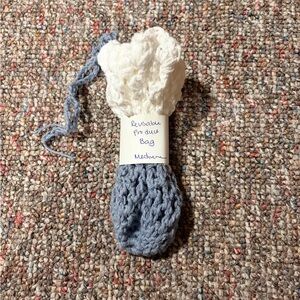 Handmade Reusable Crochet Produce Bag. Size M.